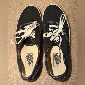 Vans Black and White Canvas Shoes